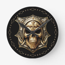 Maske Deathmetal Totenkopf Gold Schild