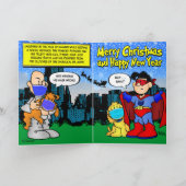 Masked Avenger Christmas Card Kaart (Binnen)