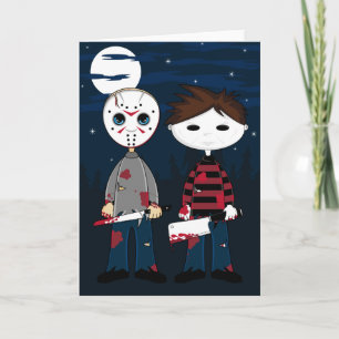 Masked Serial Killers Wenskaart Kaart