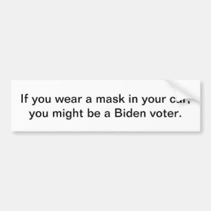 Masker - Biden Bumpersticker