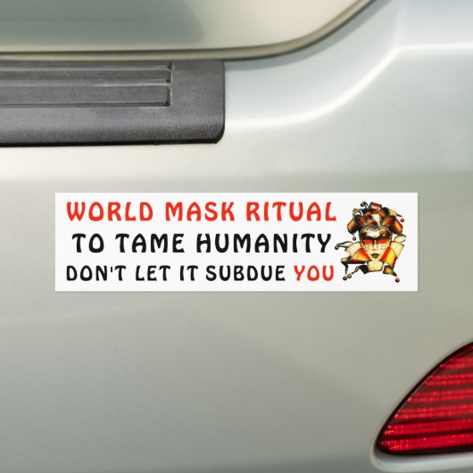 Masker Bumpersticker (Op auto)