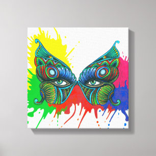 Masker - Butterfly Canvas Afdruk