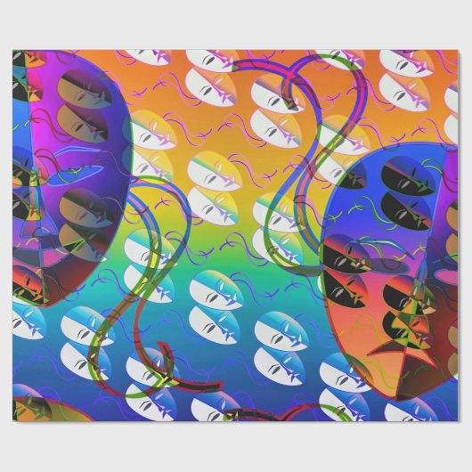 Masker cadeau papier en (Vlak)