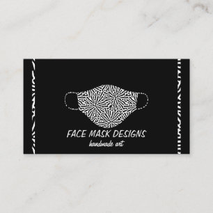 Masker Maker Face Covering Designer Black Visitekaartje