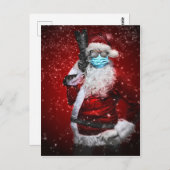 Masker met kerstmis briefkaart (Voorkant / Achterkant)