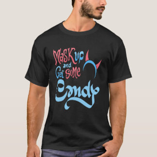 Masker op en krijg snoep Grappige Halloween grap T-shirt