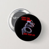 MASKER RONDE BUTTON 5,7 CM (Voorkant /achterkant)