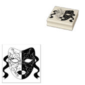 Masker Rubberstempel (Gestempeld)