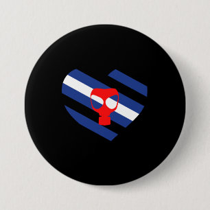Masker trots ronde button 7,6 cm