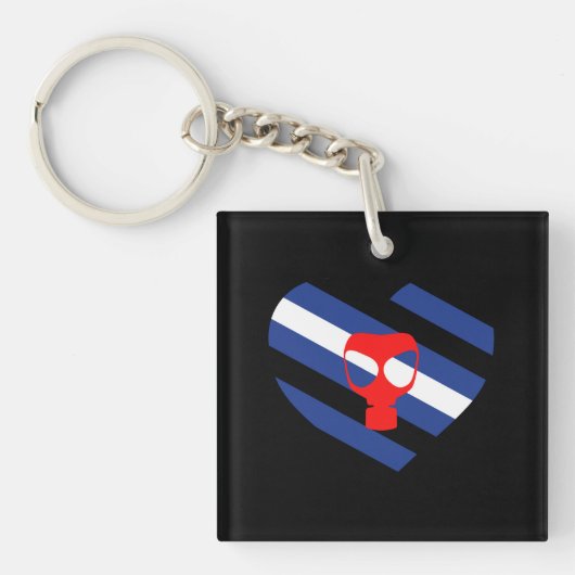 Masker trots sleutelhanger (voorkant)