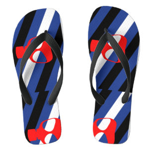 Masker trots teenslippers