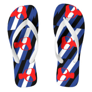 Masker trots teenslippers