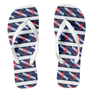Masker trots teenslippers