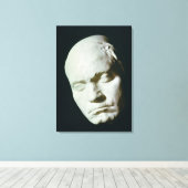 Masker van Beethoven, uit het leven genomen op de  Canvas Afdruk (Insitu (Houten vloer))
