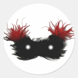 Masker van de fantoomarm ronde sticker