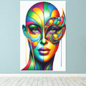 Masker van de Mystic Canvas Afdruk (Insitu (Houten vloer))