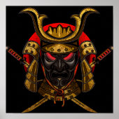 Masker van het samurai-Poster Poster (Voorkant)