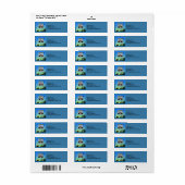 Masker van oud Man, heks en pompoen Adresetiketten Etiket (Full Sheet)
