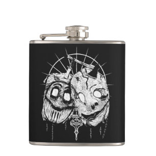 Masker van Pijn Occulte Streetwear Heupfles