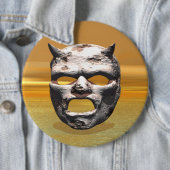 Masker van stenen knoop ronde button 6,0 cm (In situ)