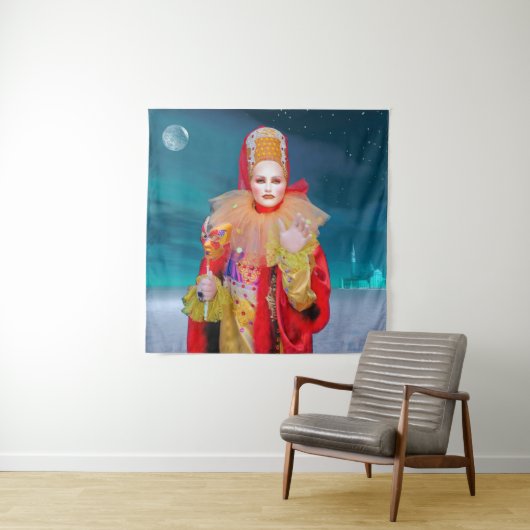 Masker van Venetië Tapestry Wandkleed (In situ)