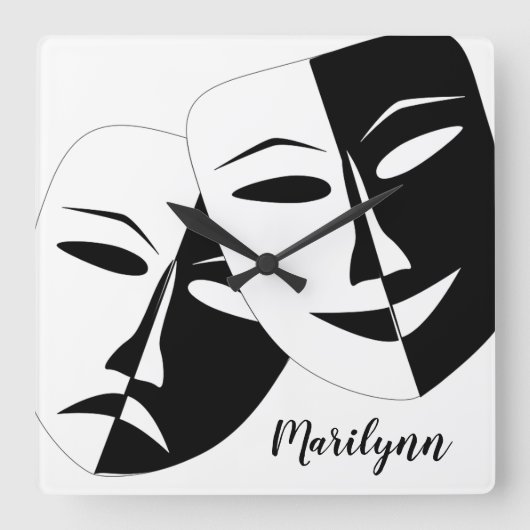 Masker Vierkante Klok (Voorkant)