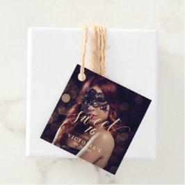 Maskerade Foto Sweet 16 Verjaardag Bedankjes Labels