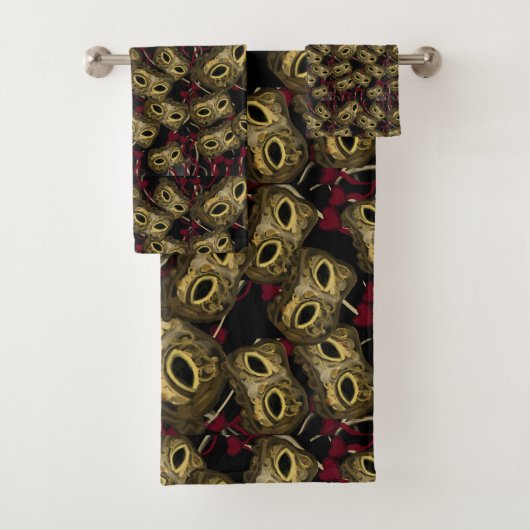 MASKERADE KUNST BAD HANDDOEK (Insitu)