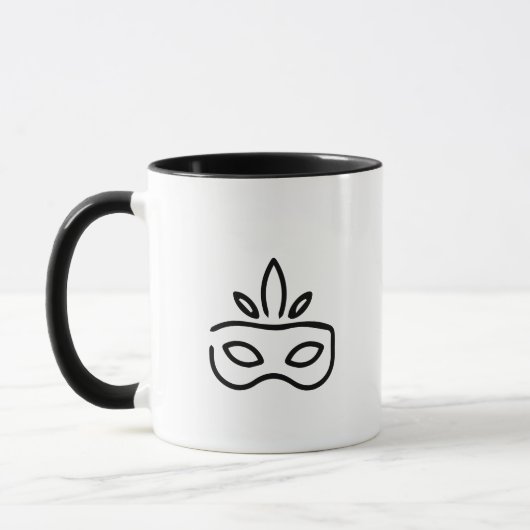 Maskerade Kunst Mok (Links)