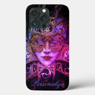Maskerade masker Victoriaans elegante gothic zwart iPhone 13 Pro Hoesje
