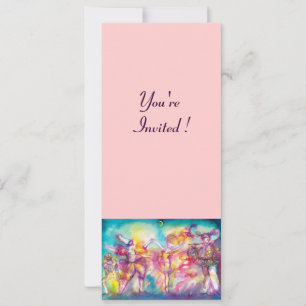 MASKERADE PARTIJ, Mardi Gras Maskers, Dance, Muzie Kaart