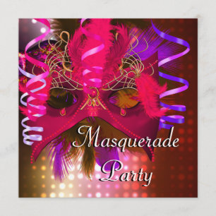 Maskerade Party Mask Mardi Gras Carnaval Kaart