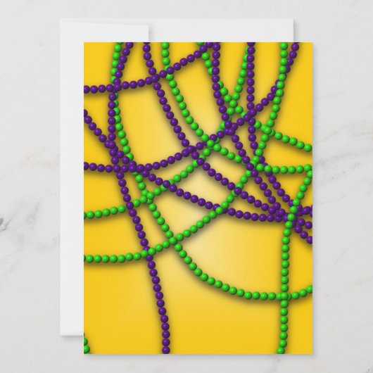 Maskerade Party Paarse Masker Uitnodigingen (Achterkant)