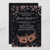 Maskerade Uitnodiging (Voorkant / Achterkant)