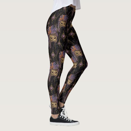 MASKERADE VENETIË KUNST LEGGINGS (Rechts)