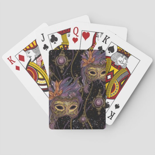 MASKERADE VENETIË KUNST POKERKAARTEN (Achterkant)