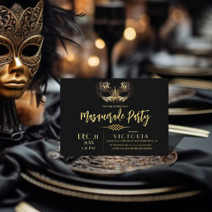 Maskerade Verjaardagsfeest Kaart