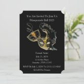 Maskeradebal Kaart (Staand voorkant)