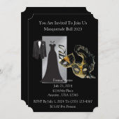 Maskerbal Kaart (Voorkant / Achterkant)