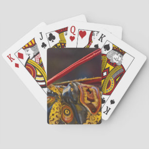 Maskerdansuitvoering op het Tshechu-festival Pokerkaarten