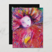 MASKEREN IN ROOD UITNODIGING BRIEFKAART (Voorkant / Achterkant)