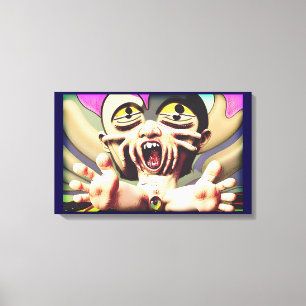 Maskeren van een metamorfe ineenstorting canvas afdruk