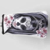 Maskerfeestdag van de dode Florale vrouw Golfheadcover (Voorkant)