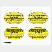 Maskerinstructies voor zakelijke Sticker (Vel)