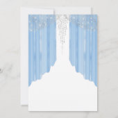 Maskermasker Royal Blue Quinceanera Kaart (Achterkant)