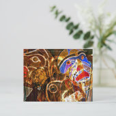 maskers briefkaart (Staand voorkant)