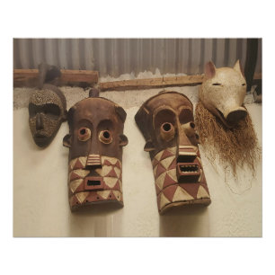 Maskers in Tanzania Perfect Poster