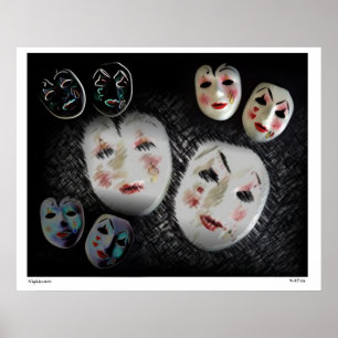 Maskers Mask Art Poster