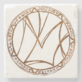 Maskers van onderste Logo Stenen Onderzetter