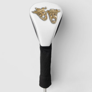 Maskers voor komedie en tragedie-theater golfheadcover